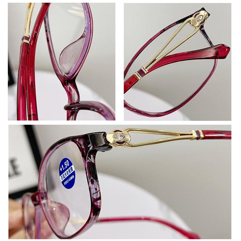 Anti-Blue Light Reading Glasses Women Fashion Ultralight Hyperopia Eyeglasses Female Farsighted Eyewear For The Elderly 0 ~+4.0