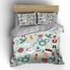 Christmas Holiday Pattern Set Bedding Duvet Cover Set Duvet Cover Pillowcases  (1*Duvet Cover 2*Pillowcases, without duvet insert)
