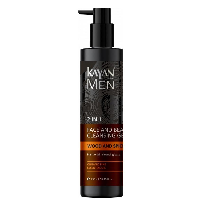 

Очищаючий гель 2в1 для бороди та обличчя Kayan Men 250 мл