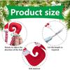 4 PCS Christmas Elf Legs Picks-Elf Feet Tree Ornaments with Fixed Wire-Striped Plush Stuffed Elf Leg Picks for Christmas Tree Party Home Decorations