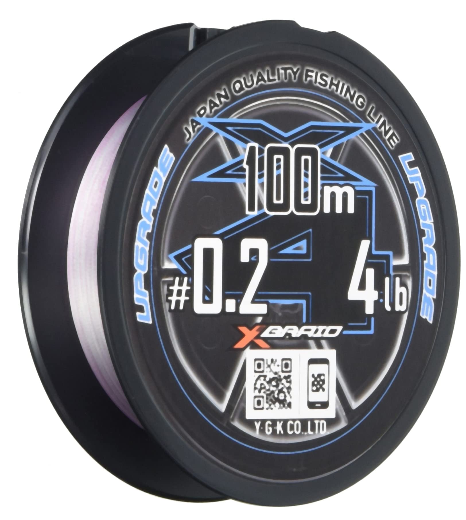Upgrade X4 100m 4lb Orchid White 1m15cm intervals Urgeso Pink Mark X-Braid 0.2