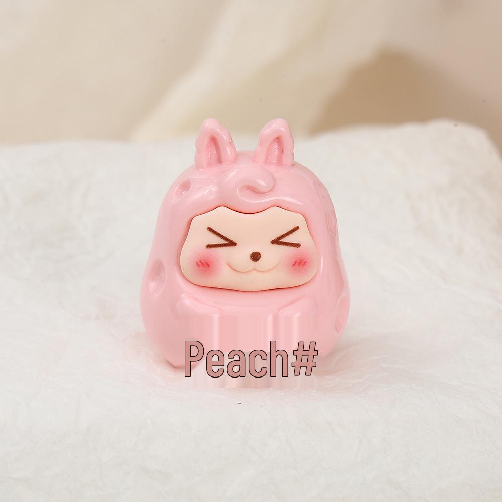 Cheese Daruma DIY Jewelry Decoration: Cartoon Cream Glue Ornaments for Office Desktops