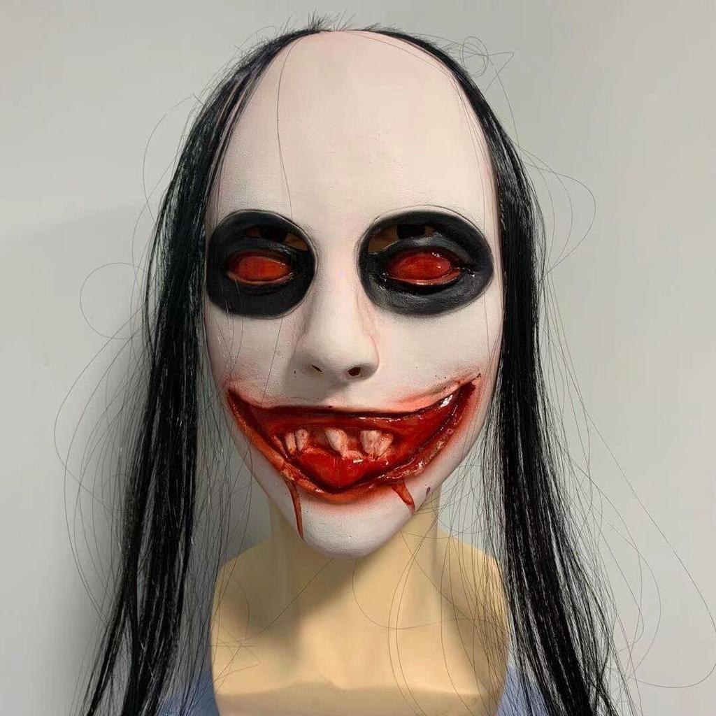 Halloween horror mask Halloween Scary and Funny Ghost House Decoration Props cosplay Sadao Pen Demon Headgear