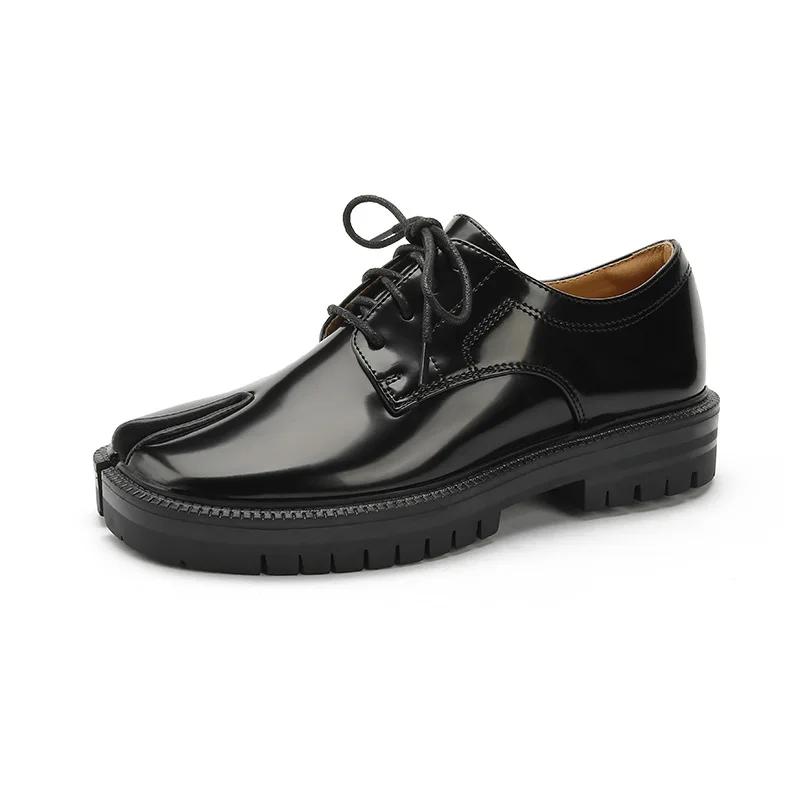 Damen Split-Toe Flats zum Hineinschlüpfen Lässige Schuhe Modische Mary Janes Tabi Schuhe Schweinehufe Schuhe Loafer Bequeme Damenschuhe