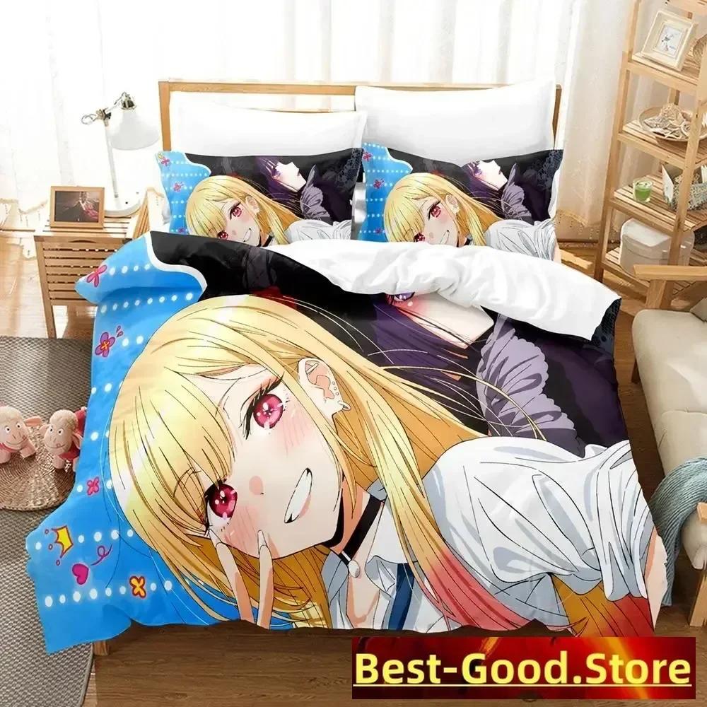 Marin Kitagawa Bettwäsche-Set Einzelbett Twin Full Queen King Size Bettwäsche-Set Erwachsener Kinderzimmer Bettbezug-Sets Anime Bettwäsche-Set