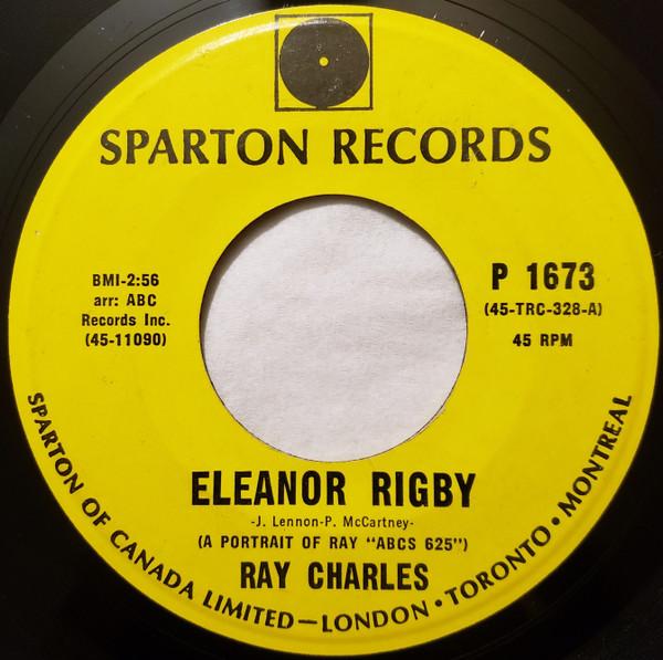 7-дюймовая пластинка RAY CHARLES Eleanor Rigby Understanding P1673 Sparton 1968 Канада SoulFunk Б/у