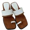 Set of toe casual slope heel cool slippers for summer new retro Korean version square head word beach women flat shoes