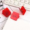 10Pcs Colorful Transparent Binder Clip Set Cute Plastic Paper Clamps for Office School Test Papers Bills Study Materials Desktop Organization Supplies