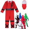 Ninja Power Boys Costume Martial Arts Japanese Samurai Warrior Dress Fancy