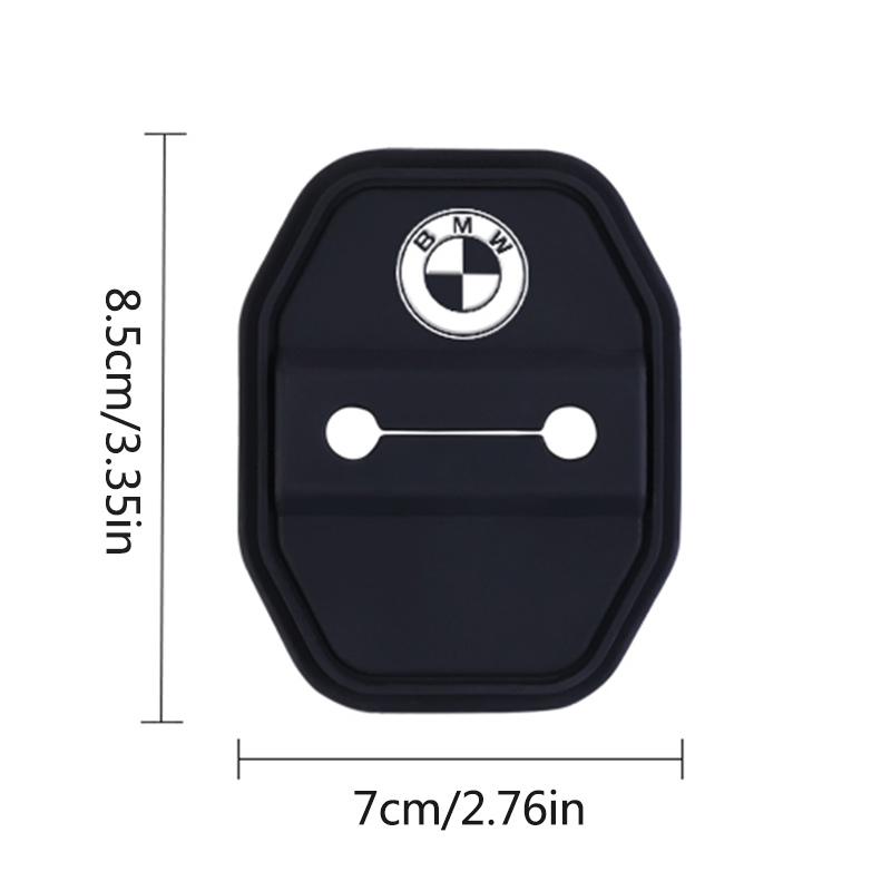 BBKT7 Car Silica Gel Door Lock Protective Cover Door Lock Buckles For BMW 3 5 7 Series G11 G12 G30 G31 G32 G07 X3 X4 X5 X6 X7 Sticker