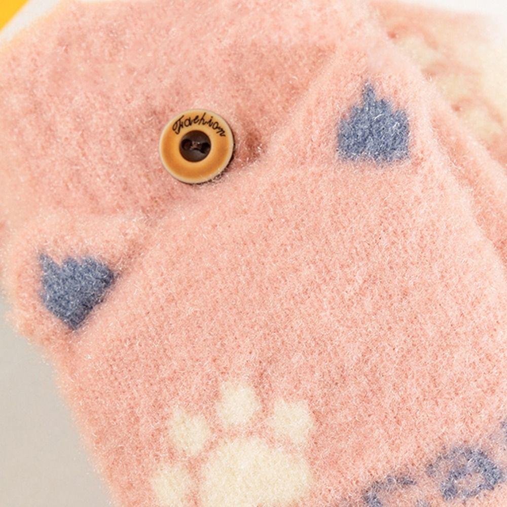 Screen Gloves Half Finger Outdoor Gloves Autumn Winter Gloves Kids Knitted Gloves Women Flip Gloves