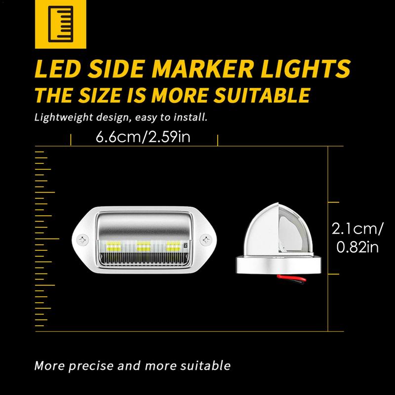 license plate light LED Plate Light Super Bright 12 To 24V LED Licence Plate Light For Truck SUV Trailer Van RV Boats