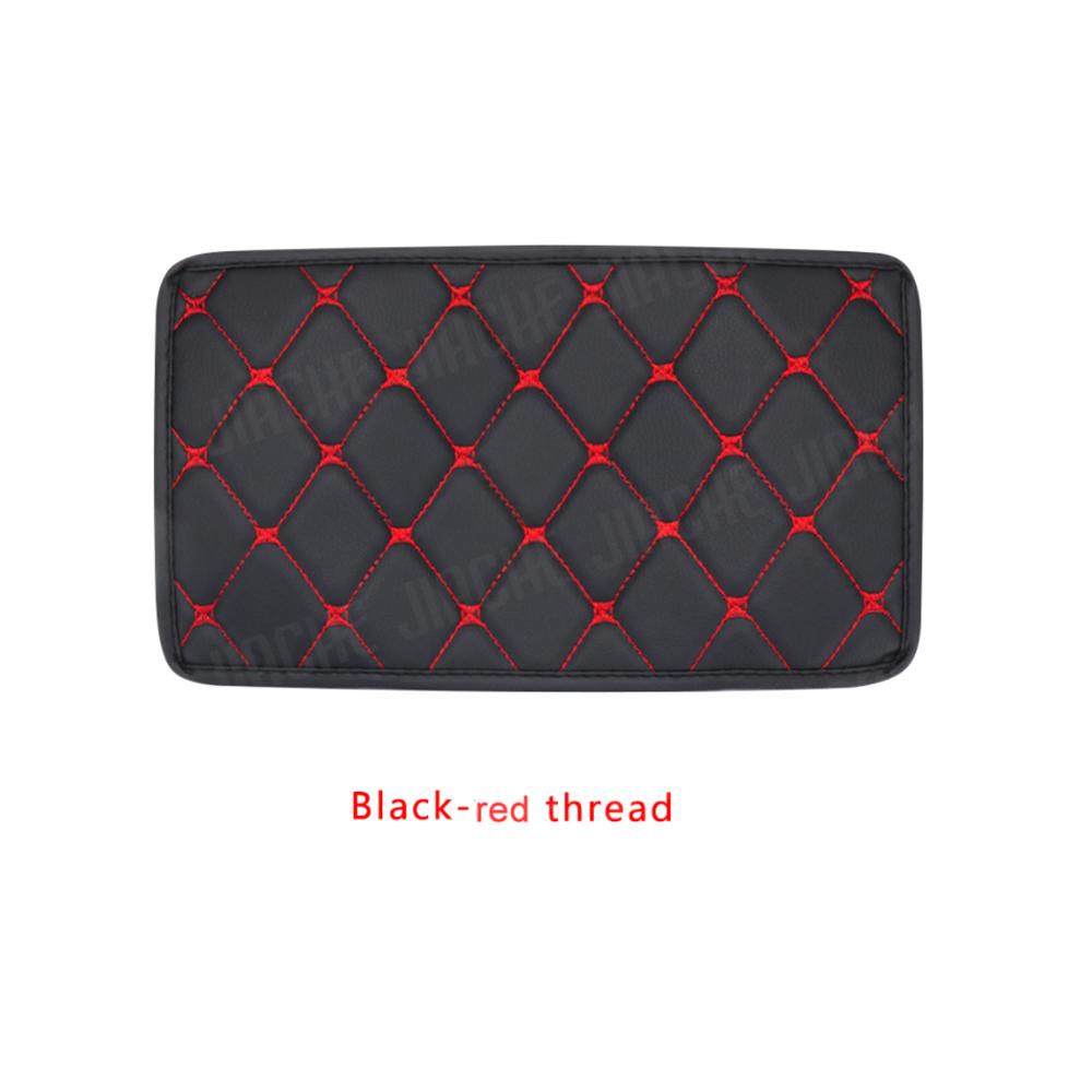 Car Universal PU Leather Armrest Box Wearproof Armrest Cover Mat Dust-proof Cushion Automobiles Interior Accessories