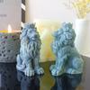 3D Lion Silicone Candle Mold DIY Animal Plaster Ornaments Crafts Mold Aromatherapy Candle Handmade Soap Resin Mould Home Decor