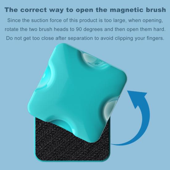 Mini Manyetik Balık Tankı Fırça Yosun Kazıyıcı Temizleyici Kolay Kavrama Çift Taraflı Yüzer Cam Pencere Temizleme Fırçası Akvaryum Aksesuarları