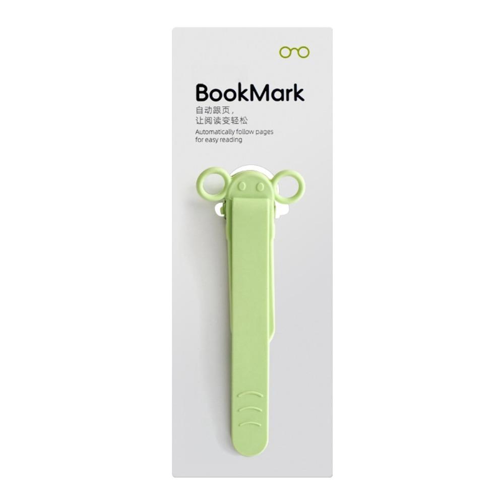 New Silicone Bookmark Clip Cute Elephant Automatically Follows Notebook Page Divider with Pen Holder Page Flipping for School