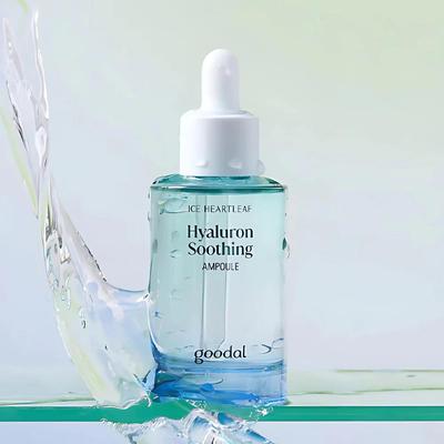 Heartleaf Hyaluron Soothing Ampoule 50ml, Calming, Cooling, Moisturizing, Korean Cosmetics, Kbeauty, Sample