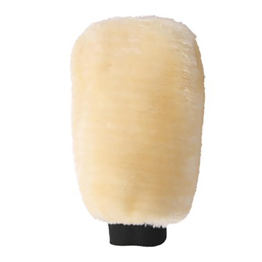 Wool Car Wash Mitt Versatile Gentle Highly Absorbent Double Sided Car Wash Glove for Car Beauty Cleaning