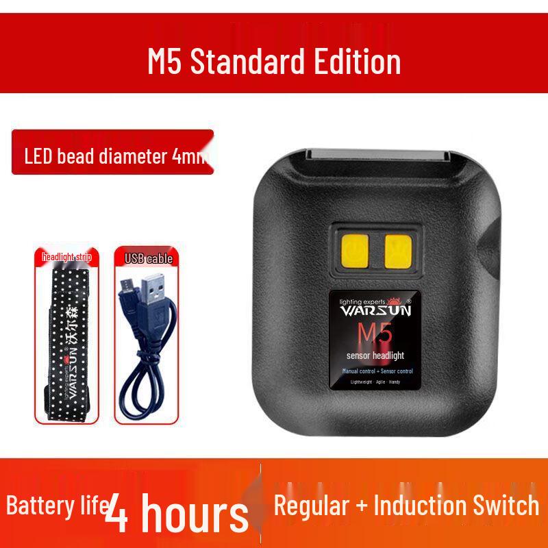 

Walson M5 Rechargeable Induction Headlamp