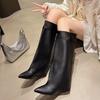 Women's Boots Fashion Pointed Toe Knight Boots Sexy Dress Shoes for Women 2026 New Designer Shoes Autumn Goth Boots Botas Mujer