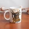 1pc 11oz Double-Sided Printed Mug for Beer Enthusiasts, Simple Daily Drinkware
