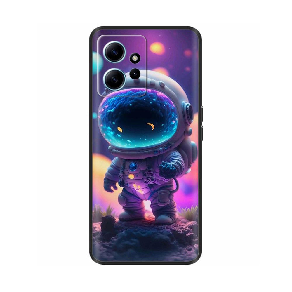 For Xiaomi Redmi Note 12 4G Case Cute Painted Flower Back Cover Full Protection Soft TPU Coque For Redmi Note 12 4G Phone Cases