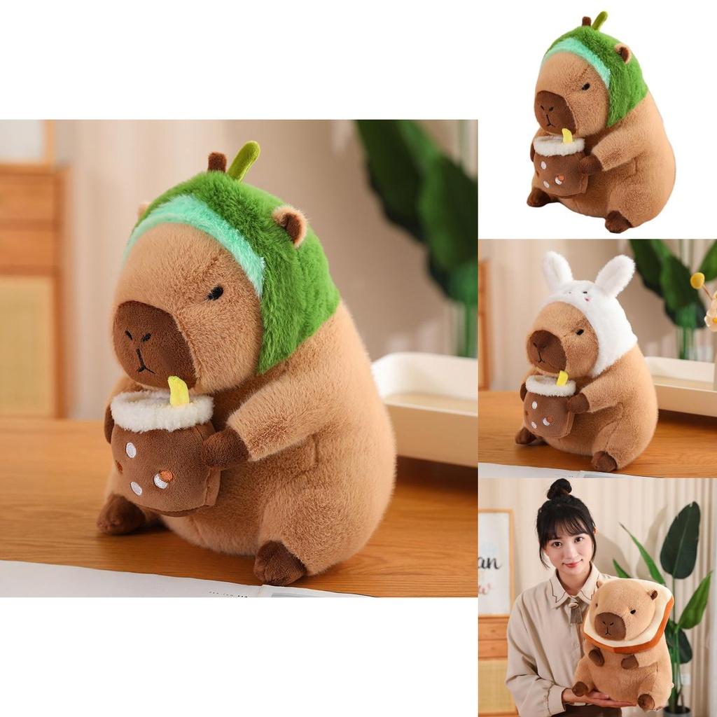 Cute Plush Capybara Toy Soft And Cuddly Stuffed Animal For Kids Perfect Birthday Gift 30cm Height