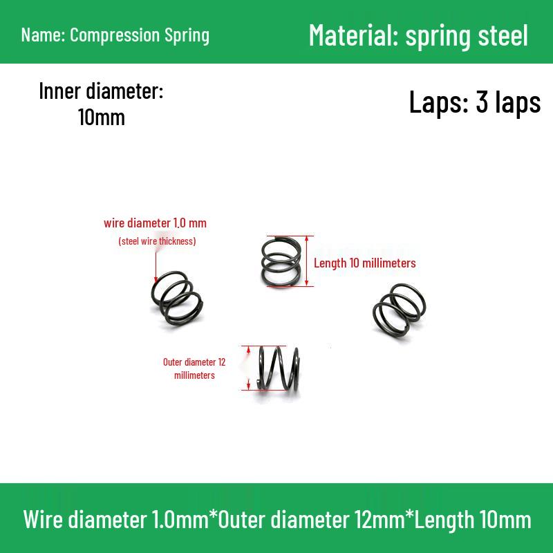 Heavy Duty Y-Type Compression Spring Shock Absorber, 1.0mm Wire Diameter, Outer Diameter 5-20mm.
