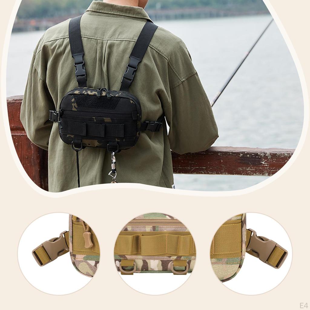 Outdoor Sport Brusttasche Atmungsaktiv Multifunktional Glatter Reißverschluss Utility Rucksack Große Kapazität für