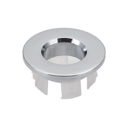Durable Brass Round Sink Overflow Cover Bathroom Hole Cap Insert Chrome Ring