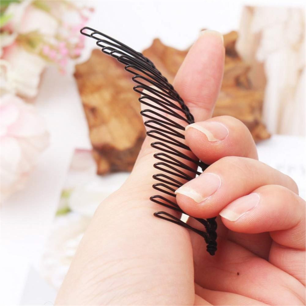10pcs/Lot 10/12/15/20 Teeth Metal Wire Hair Comb Base For DIY Handmade Hair Clip Accessories Wedding Jewelry Making Decorative