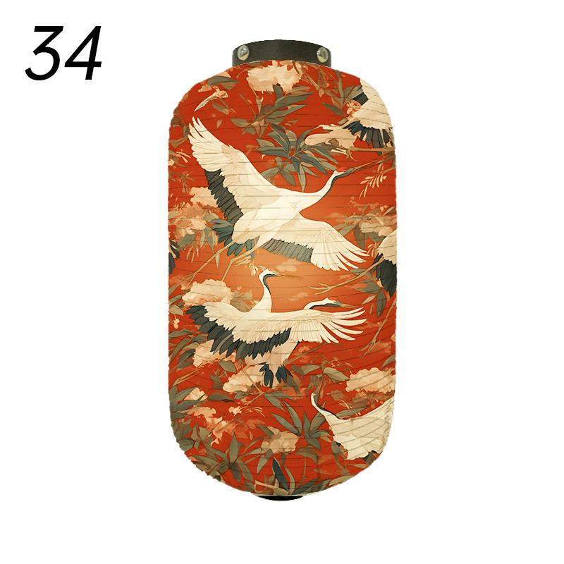 Japanese Style Traditional Cloth Lantern Crane Izakaya Sushi Restaurant Decor Signboard Party Festival Outdoor Decor Lantern