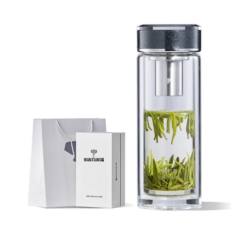 Vientiane Silver Ion Antibacterial Double-Layer Glass Tea Infuser Bottle