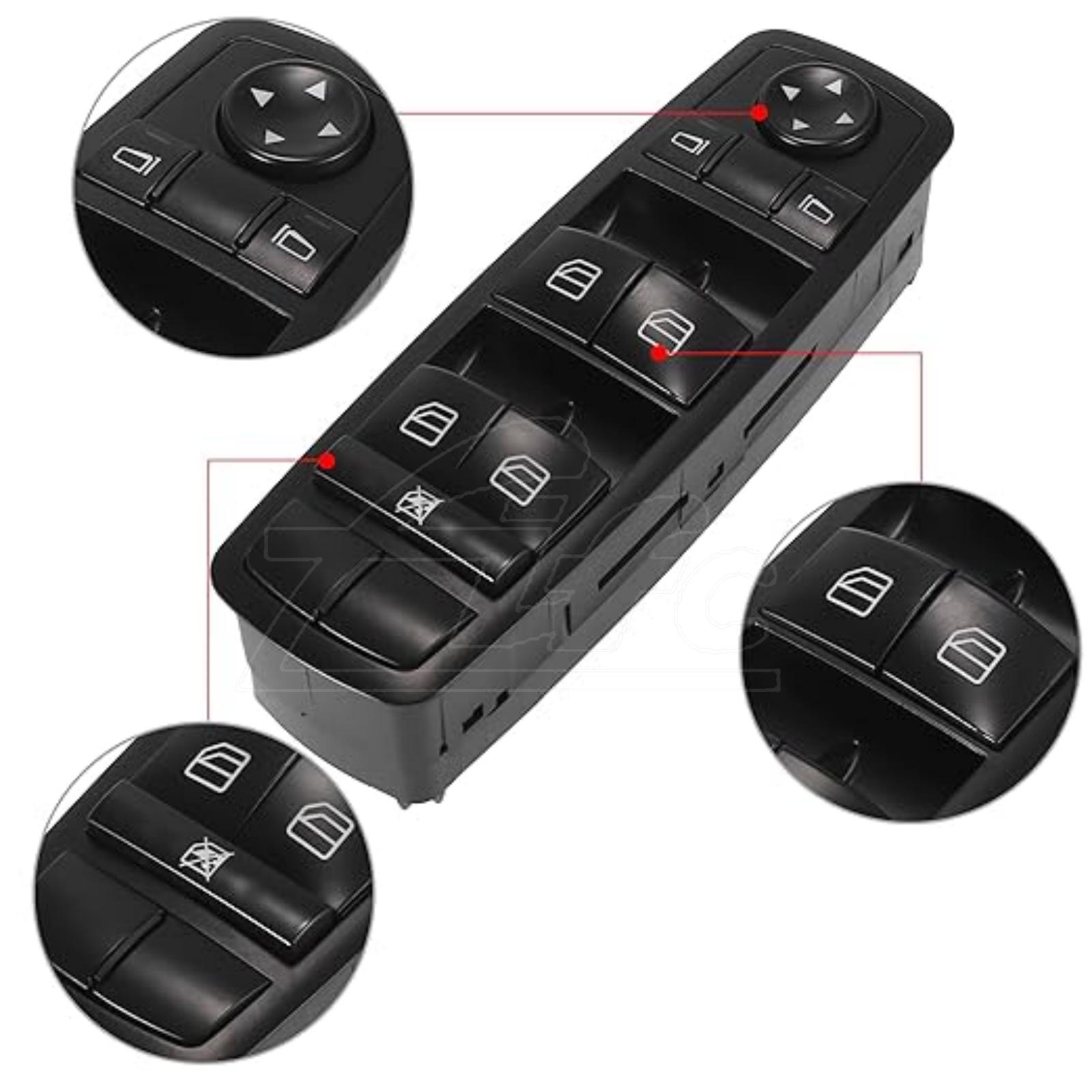

Power Window Switch for Mercedes R-Class & GL-Class (R300, R350, R400, GL450) - 2518300110 чёрный