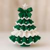 DIY Crochet Christmas Tree Kit Handmade Holiday Decoration Set Crochet Christmas Tree Craft Kit for Beginners with Detail Patter