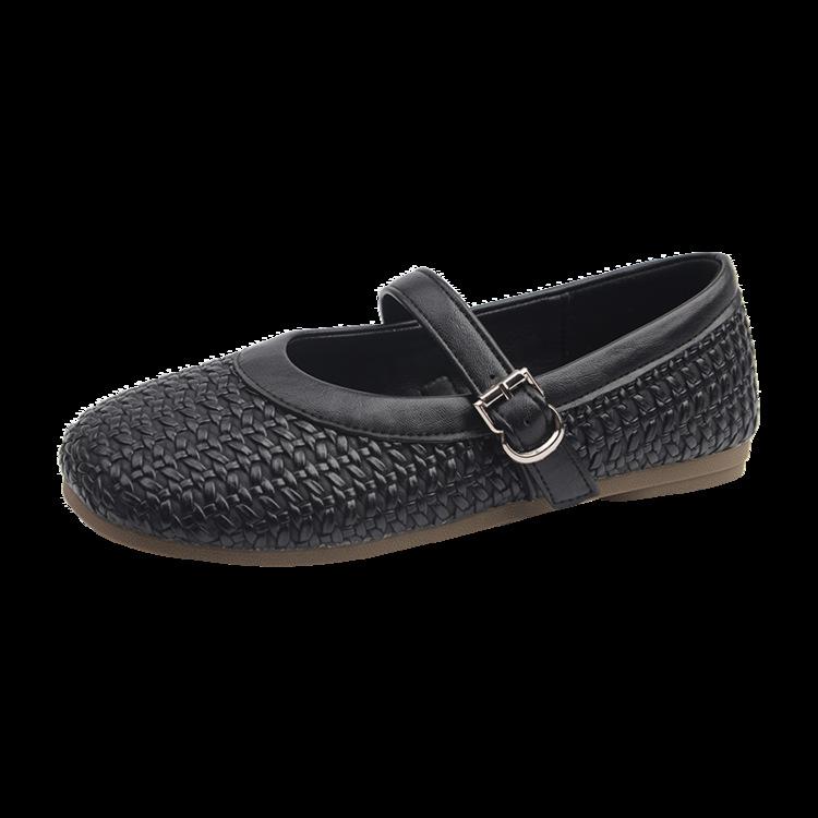 French single shoes women's 2025 new summer flat-bottomed small leather shoes with skirts are beautiful and not tired Mary Jane women's shoes