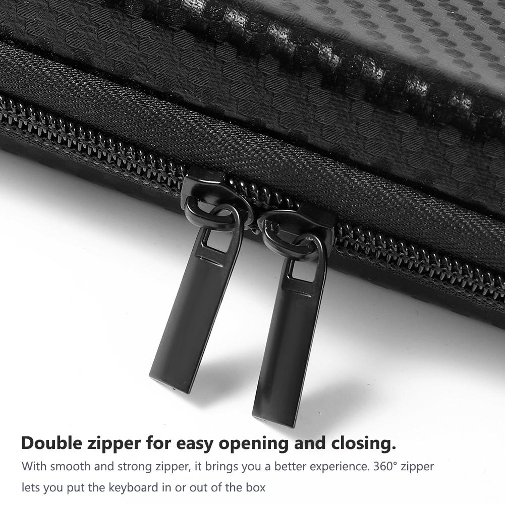 EVA Hard Case Mechanical Keyboard Storage Box Pack Storage Zip Bag for Logitech POP Keys Wireless Keyboard Carrying Case