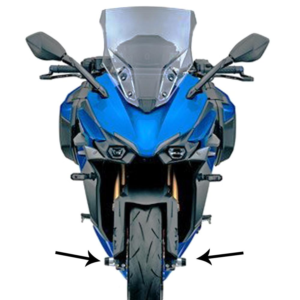 Eixo dianteiro traseiro deslizante roda proteção contra colisão para suzuki gsx-s1000 gt gsx s1000 gt 2022 2023