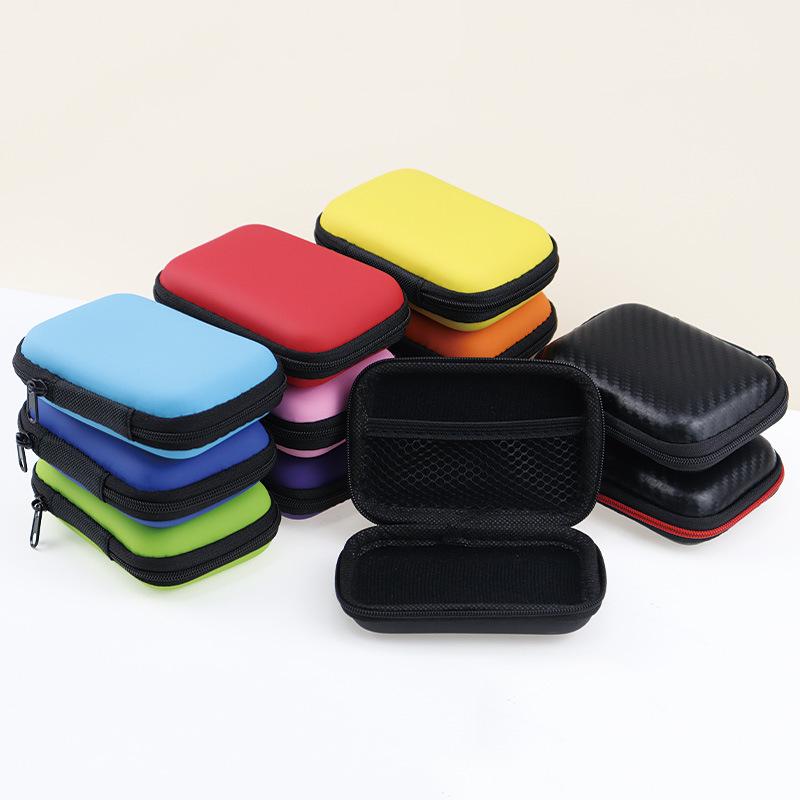 Eva Storage Bag for Earphones, CCD Camera, and Data Cable - Compact PU Zipper Design