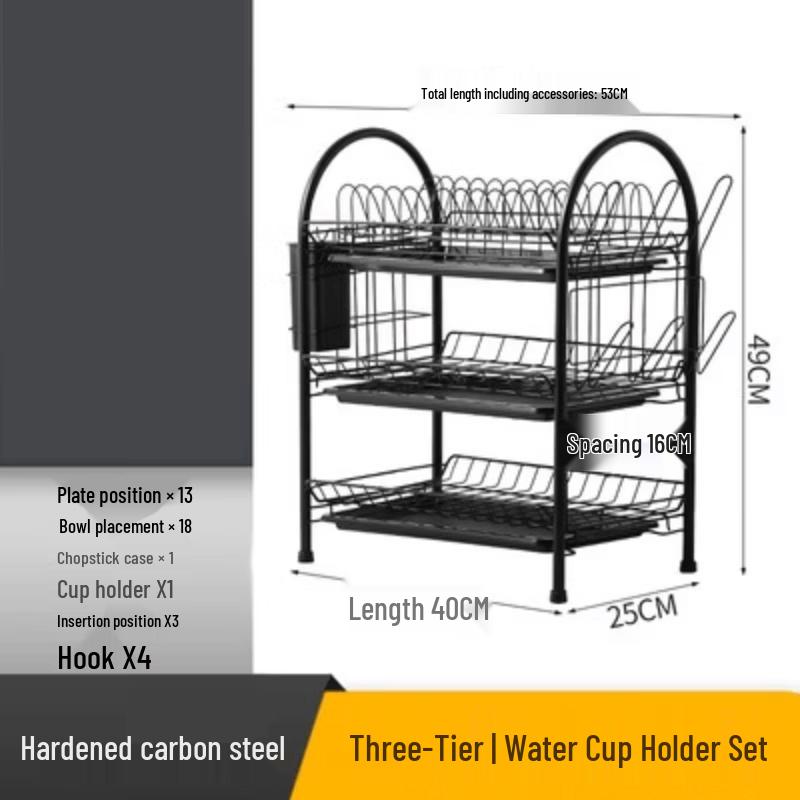 Kitchen Countertop Dish Drying Rack