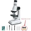 200/600/1200x Hand Loupe School Educational Pocket Microscope with LED Light Kids Microscope Kit Biological Science Stem Toy KID