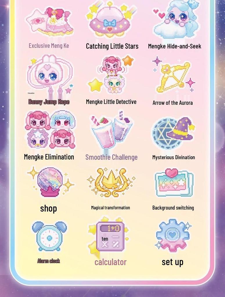 Wonderful Meng Ke Shining Meteor Treasure Box - Season 7 Aurora Princess Magic Voice Toy