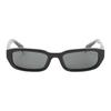 Prada [Available prescriptions] Full frame design rectangular sunglasses women's black