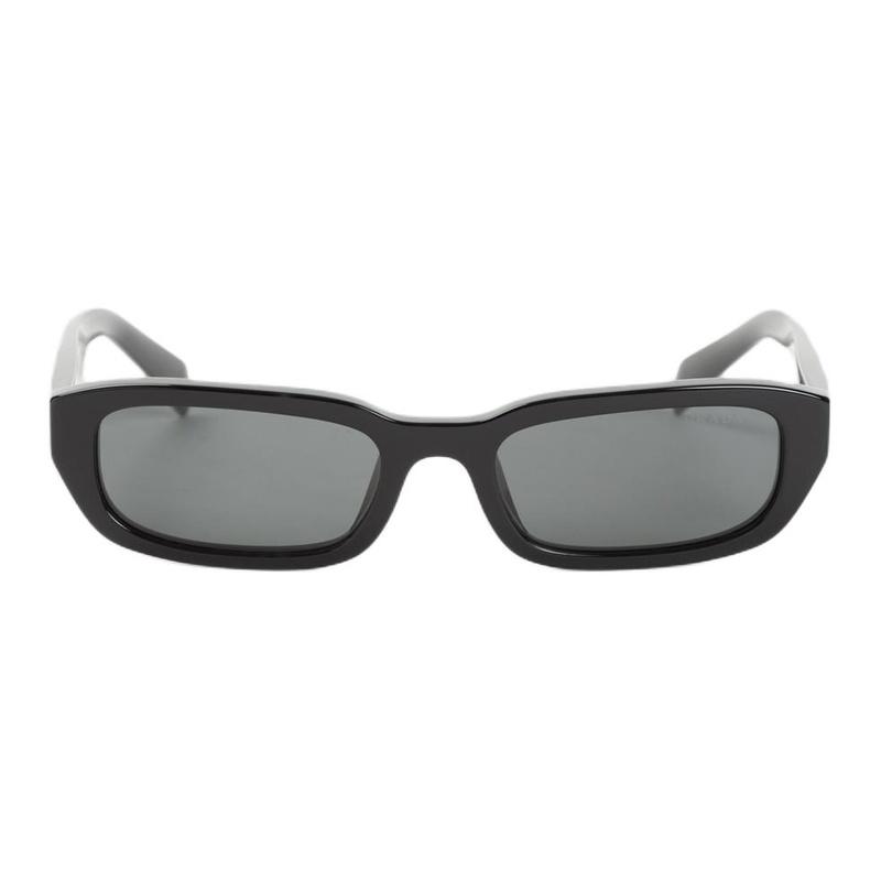 Prada [Available prescriptions] Full frame design rectangular sunglasses women's black