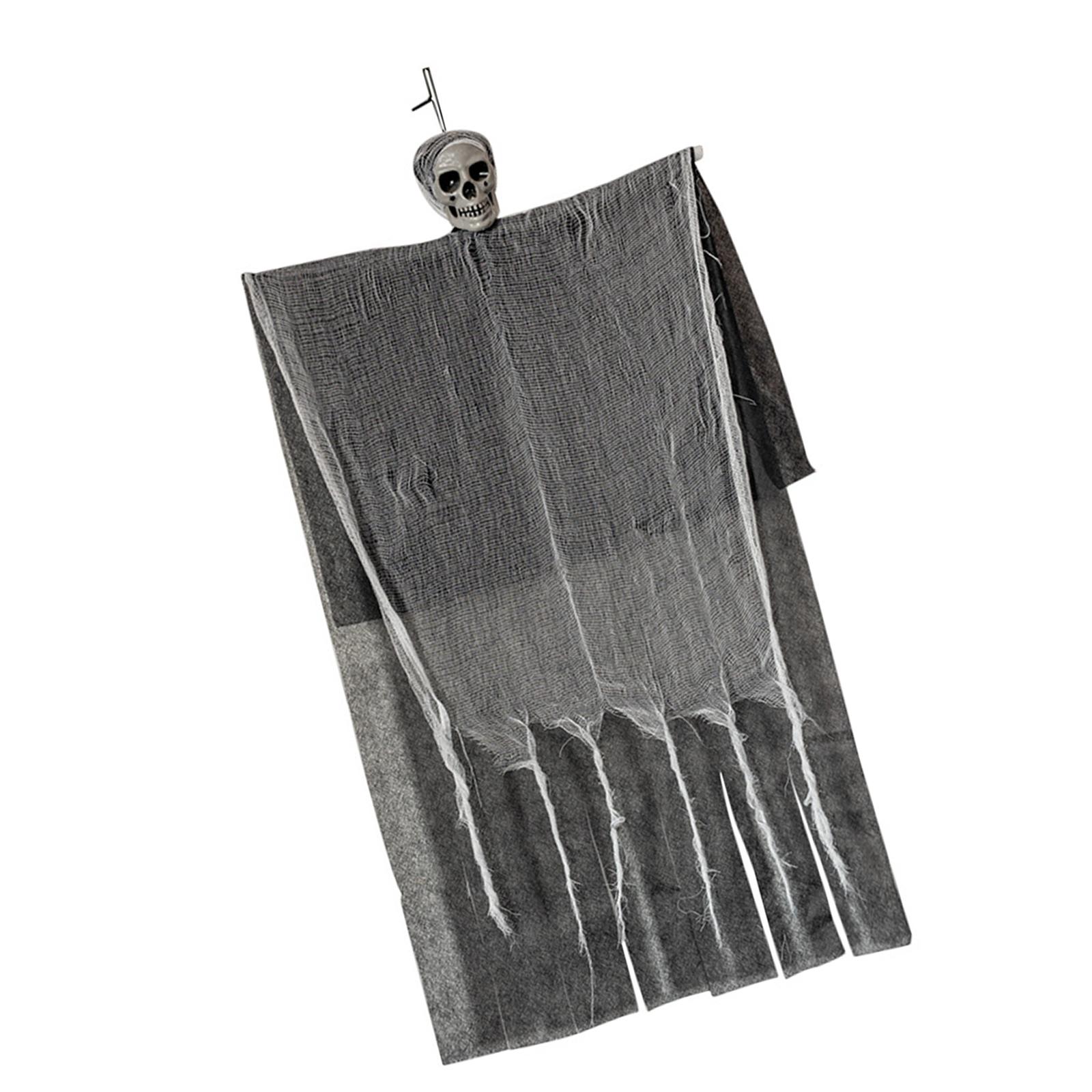 

Realistic Skeleton Cloth Hanging Decoration For Halloween Yard Party Outdoor Scary Ghost Scene Setup With Durable Plastic Fabric Material