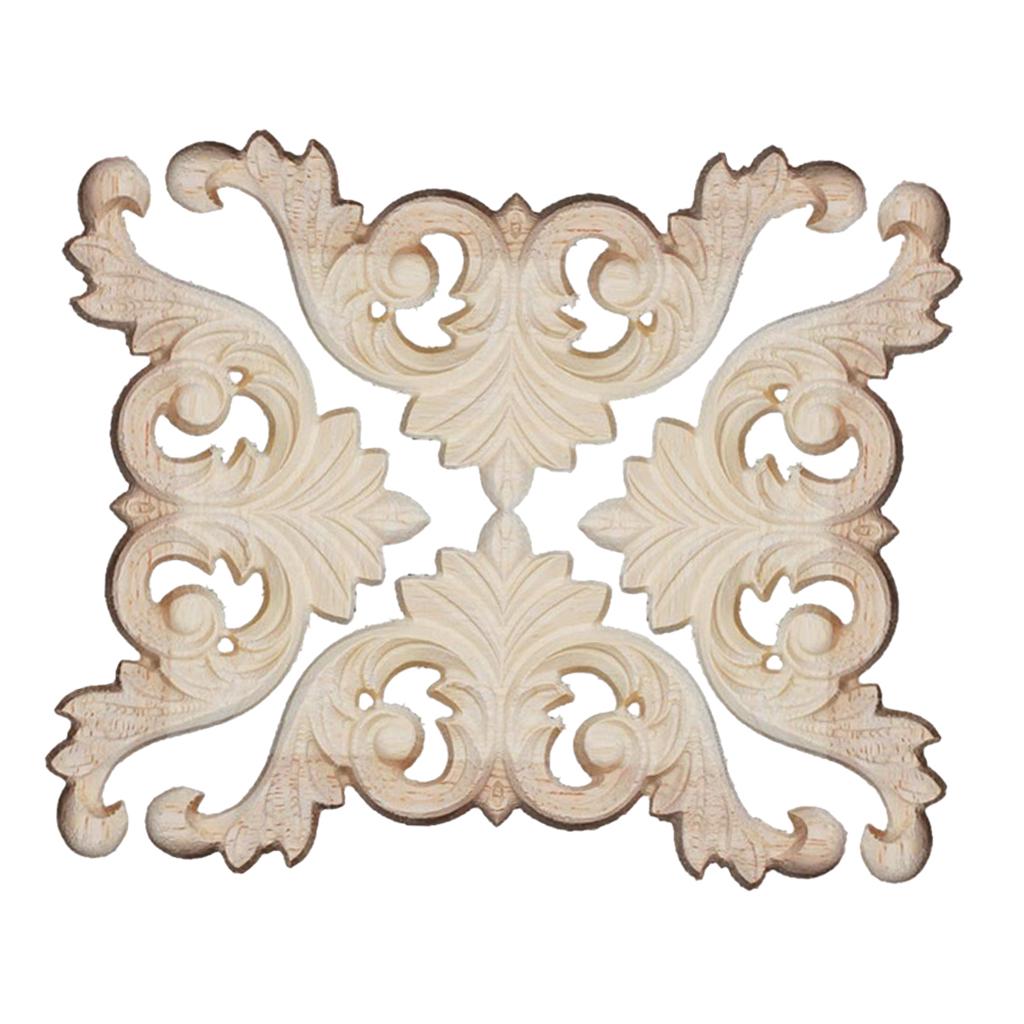 Pamtns 6 Pezzi Decoro in Legno Intagliato Applique Ad Angolo Fregi