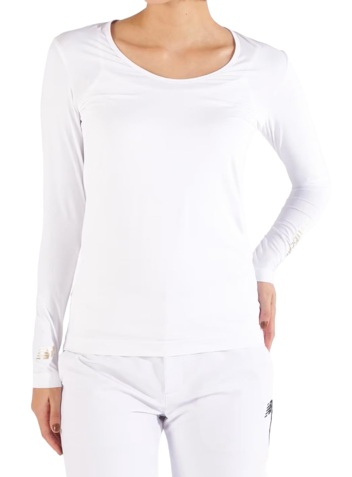 

Гольф Продолжающий Стандартный Продукт Рубашка с Длинным Рукавом к Поту Быстрый УФ 1 [New Balance] Женская с U-образным вырезом (Прохладный на ощупь, Влагоотводящий, Быстросохнущий, Защитный,