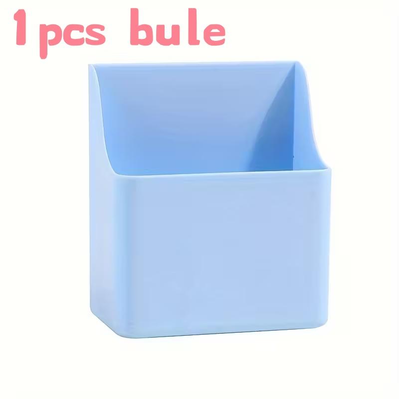

1pcs Magnetic Whiteboard Marker Box – Large Capacity, Wall Mount, Multi-Grid, Durable Plastic, Pink/Blue/Yellow