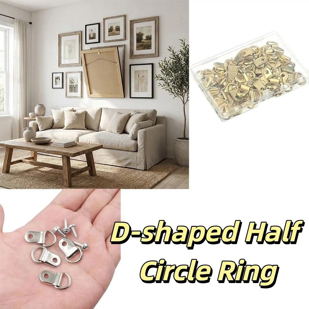 Triangle Hook Photo Frame Hooks 50pcs Screws Photo Frame Hardware Oil Painting