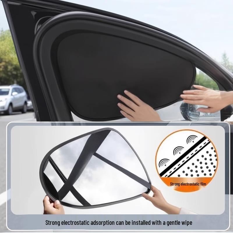 Magnetic Car Window Sunshade - UV Protection & Heat Insulation Curtains